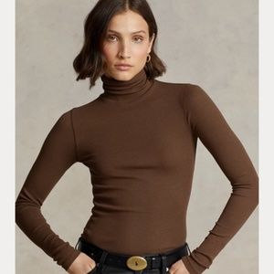 Polo Ralph Lauren Stretch Ribbed Turtleneck Size Small